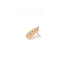 Load image into Gallery viewer, 10K US Government 35 Years Service Ruby Lapel Pin/Brooch Yellow Gold