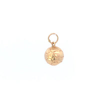 Load image into Gallery viewer, 14K 3D Soccer Ball Futbol Vintage Sports Charm/Pendant Yellow Gold