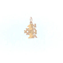 Load image into Gallery viewer, 14K #1 Number One Nana Grandma Mother&#39;s Day Charm/Pendant Yellow Gold