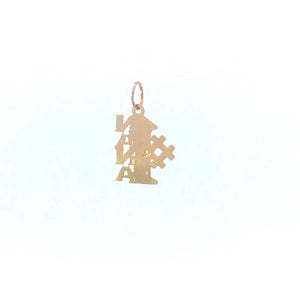 14K #1 Number One Nana Grandma Mother's Day Charm/Pendant Yellow Gold