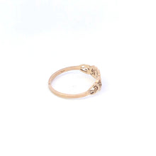 Load image into Gallery viewer, 10K Vintage Scroll Diamond Cut Filigree Band Ring Yellow Gold
