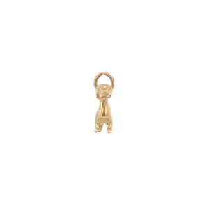 10K 3D Dachshund Dog Breed Puppy Pet Charm/Pendant Yellow Gold