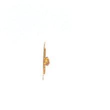 Load image into Gallery viewer, 10K Black Hills Rose Leaf Flower Cluster Bar Pendant Yellow Gold