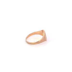 10K Victorian J K Monogram Initial Signet Baby Ring Yellow Gold