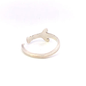Sterling Silver Alex & Ani Rhinestone Sword Excalibur Wrap Ring