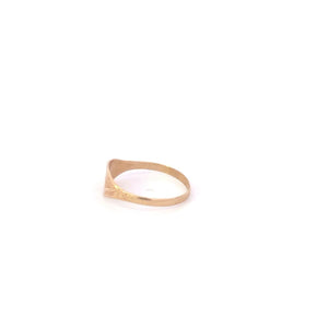 10K P Monogram Initial Letter Name Child's Ring Yellow Gold