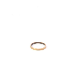 10K 1.3mm Vintage Child's Baby Plain Band Ring Yellow Gold