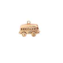 Load image into Gallery viewer, 14K 3D Vintage Bus Travel Articulated Charm/Pendant Yellow Gold