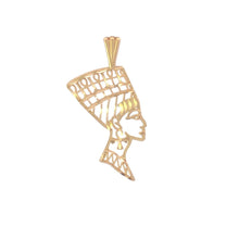 Load image into Gallery viewer, 14K Filigree Egyptian Queen Nefertiti Vintage Pendant Yellow Gold