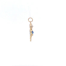 Load image into Gallery viewer, 14K September Birthstone Baby CZ Vintage Charm/Pendant Yellow Gold