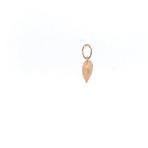 14K Forget Me Not Puffy Heart Love Symbol Charm/Pendant Yellow Gold