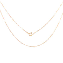 Load image into Gallery viewer, 10K 1.0mm Twist Chain Rolling Cable Link Necklace 17.75&quot; Yellow Gold