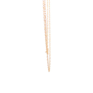 10K 1.0mm Twist Chain Rolling Cable Link Necklace 17.75" Yellow Gold