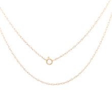 Load image into Gallery viewer, 10K 1.0mm Twist Chain Rolling Cable Link Necklace 17.75&quot; Yellow Gold