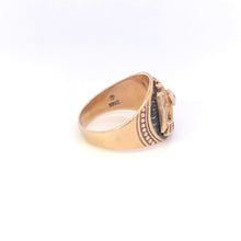 Load image into Gallery viewer, 10K Fraternal Order of the Eagle FOE Enamel Ring Yellow Gold