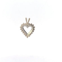 Load image into Gallery viewer, 10K 0.42 Ctw Diamond Heart Classic Love Pendant Yellow Gold