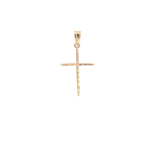 14K Christian Faith Symbol Cross Religious Charm/Pendant Yellow Gold