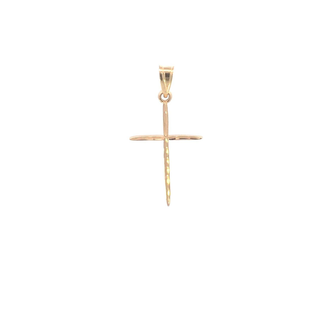 14K Christian Faith Symbol Cross Religious Charm/Pendant Yellow Gold