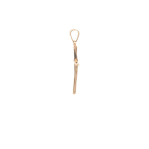 14K Christian Faith Symbol Cross Religious Charm/Pendant Yellow Gold