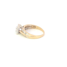 Load image into Gallery viewer, 10K 0.20 Ctw Diamond Diamond Princess Cluster Ring Yellow Gold
