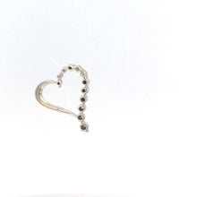 Load image into Gallery viewer, 10K Diamond Heart Love Symbol Romantic Pendant White Gold