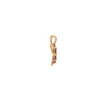 Load image into Gallery viewer, 10K Garnet Heart Diamond Love Symbol Romantic Pendant Yellow Gold
