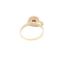 Load image into Gallery viewer, 10K Diamond Cut Heart Love Symbol Spinner Ring Yellow Gold