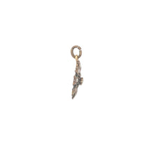 Load image into Gallery viewer, 10K Seed Pearl Flower Cluster Statement Charm/Pendant Yellow Gold