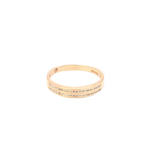 Load image into Gallery viewer, 10K Classic Simple Diamond Wedding Band Ring Yellow Gold