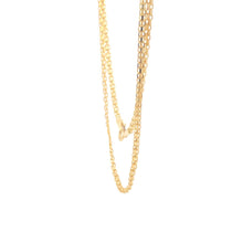 Load image into Gallery viewer, 10K 1.8mm Flat Link Square Textured Chain Vintage Necklace 20&quot; Yellow Gold