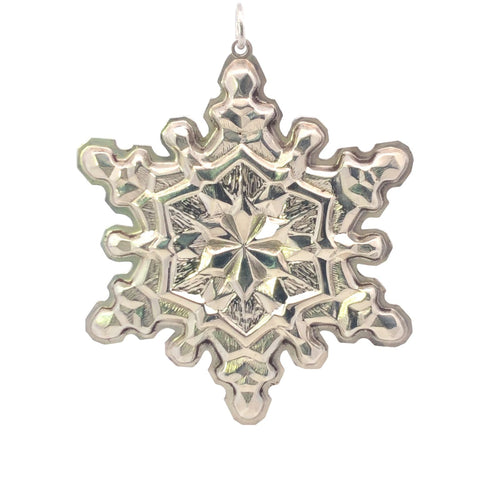 Sterling Silver Gorham 1971 Snowflake Christmas Ornament
