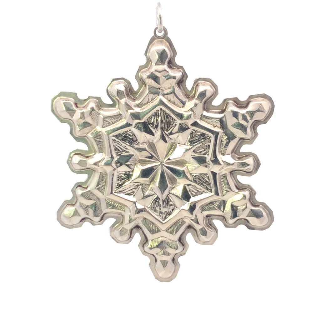 Sterling Silver Gorham 1971 Snowflake Christmas Ornament
