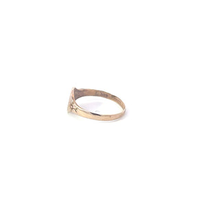 10K M A Monogram Name Letter Engraved Signet Ring Yellow Gold