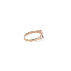 10K M A Monogram Name Letter Engraved Signet Ring Yellow Gold