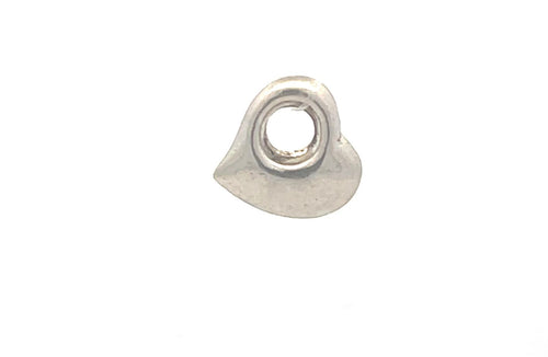 Sterling Silver Heart Love Symbol Puffy Classic Slide Pendant