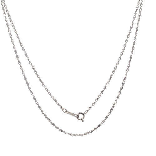 14K 1.1mm Rolling Cable Link Woven Chain Necklace 18
