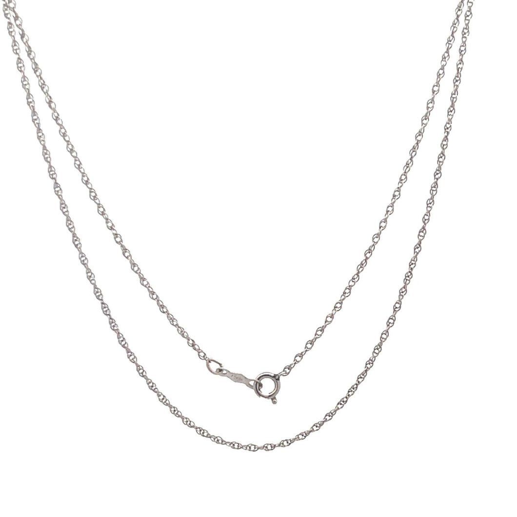 14K 1.1mm Rolling Cable Link Woven Chain Necklace 18