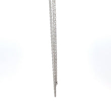 Load image into Gallery viewer, 14K 1.1mm Rolling Cable Link Woven Chain Necklace 18&quot; White Gold