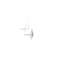 Load image into Gallery viewer, 14K Tri Tone Black Hills Leaf Triangle Stud Earrings Yellow Gold
