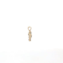 Load image into Gallery viewer, 14K Sapphire Cross Christian Faith Symbol Pendant Yellow Gold