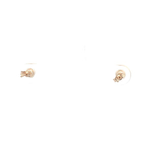 14K 4.0mm Classic Round Ball Sphere Stud Earrings Yellow Gold