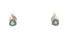 Load image into Gallery viewer, 10K Trillion Mystic Topaz Diamond Accent Stud Earrings Yellow Gold