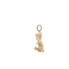Load image into Gallery viewer, 10K 3D Mama Bear &amp; Cub Ornate Animal Charm/Pendant Yellow Gold