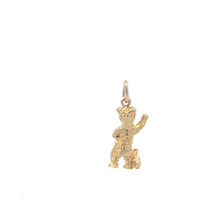 Load image into Gallery viewer, 10K 3D Mama Bear &amp; Cub Ornate Animal Charm/Pendant Yellow Gold