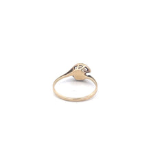 Load image into Gallery viewer, 10K 5.0mm Pearl Vintage Swirl Design Ring Yellow Gold