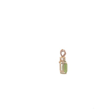 Load image into Gallery viewer, 14K Emerald Cut Peridot Diamond Accent Pendant Yellow Gold