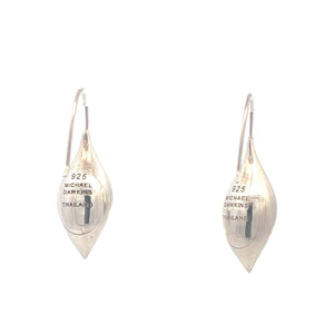 Sterling Silver Michael Dawkins Organic Drop Dangle Earrings