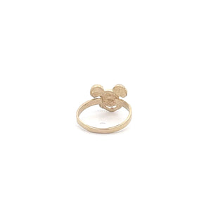 10K Walt Disney Prod. Mickey Mouse Cartoon Ring Yellow Gold