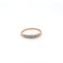 Load image into Gallery viewer, 14K 1940&#39;s Diamond Vintage Wedding Band Ring Yellow Gold