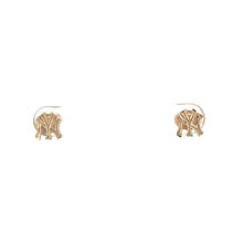 Load image into Gallery viewer, 14K NY New York Yankees Logo Symbol Stud Earrings Yellow Gold